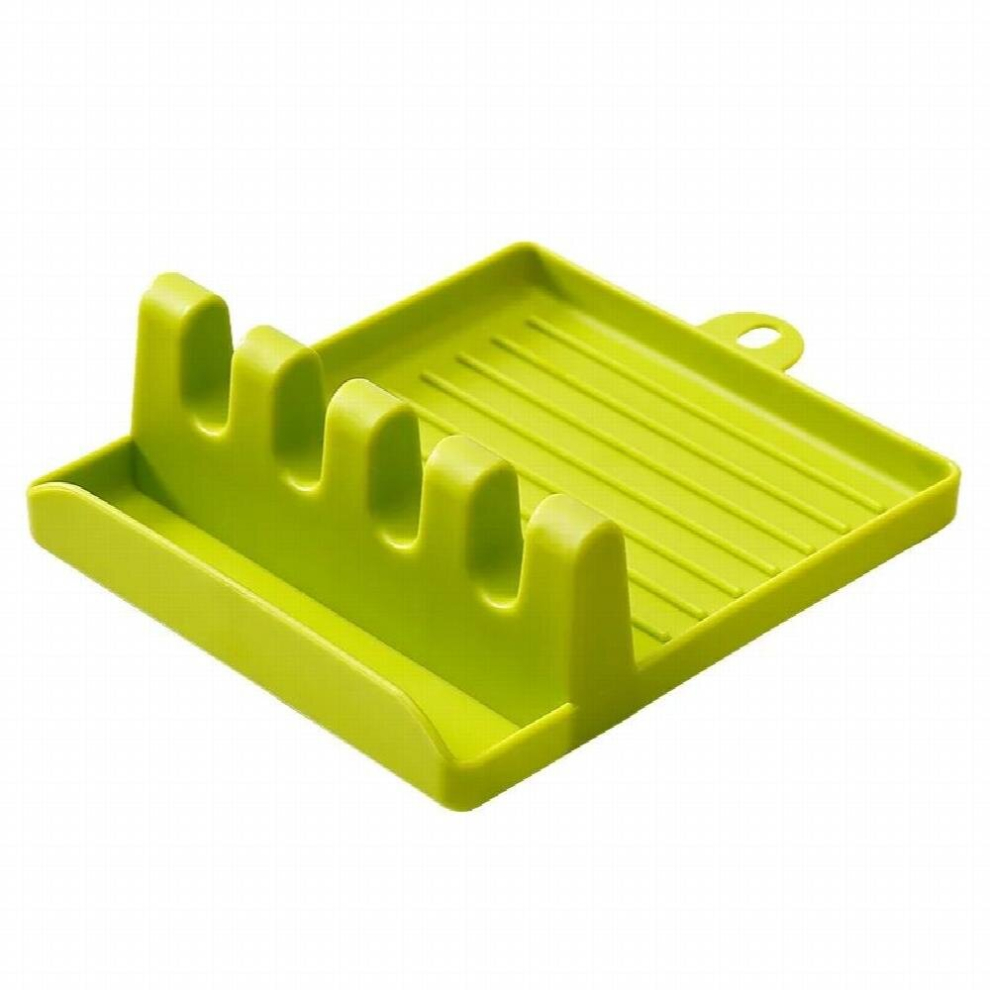 Kitchen Spoon Holders Fork Spatula Rack Shelf Organizer Plastic Utensil Rest with Drip Non-slip Spoons Pad for Multiple Utensil-image-OPC-PCS6WRM-NEW