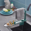 Sink Rack Kitchen Retractable Drain Rack Plastic Drain Basket Household Cloth Storage Rack Kitchen Organizer and Storage 2