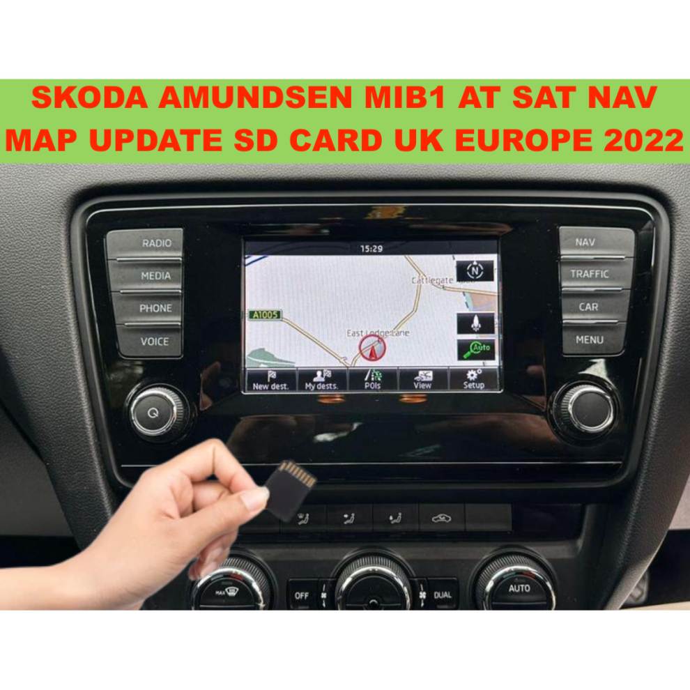 SKODA AMUNDSEN MEDIA MIB1 AT SAT NAV SD CARD NAVIGATION MAP UPDATE 22'