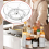 Clear Round Turntable Kitchen Organizer Rotating Rack Storage Container Holder 4