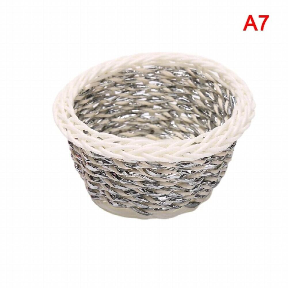 Bamboo Bunny Baskets, Round Egg Sugar Baskets, Easter Childrens Props For Childrens Gift Parties-image-OPC-PCS6VNH-NEW