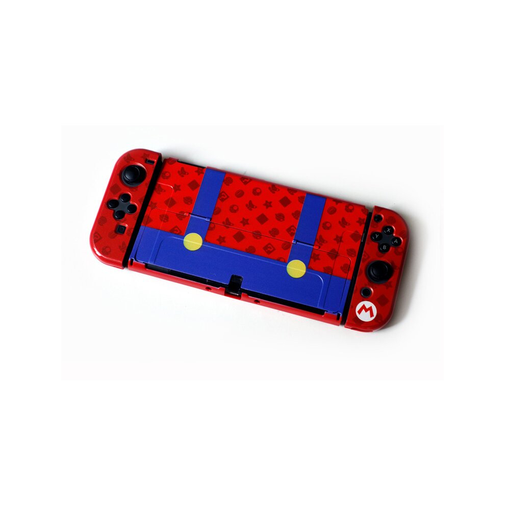 (OZ-015 Mario M) Switch Oled Colorful Hard Shell Openable Bracket