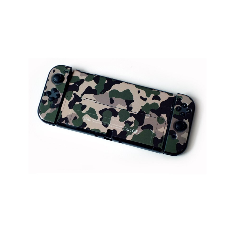 (Oz-005 Camo) Switch Oled Colorful Hard Shell Openable Bracket 4754135884856