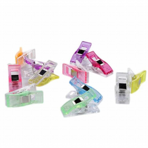10 pcs Job Foot Case Multicolor Plastic Clips Fabric Clamps Patchwork Hemming Sewing Tools Sewing Accessories 2