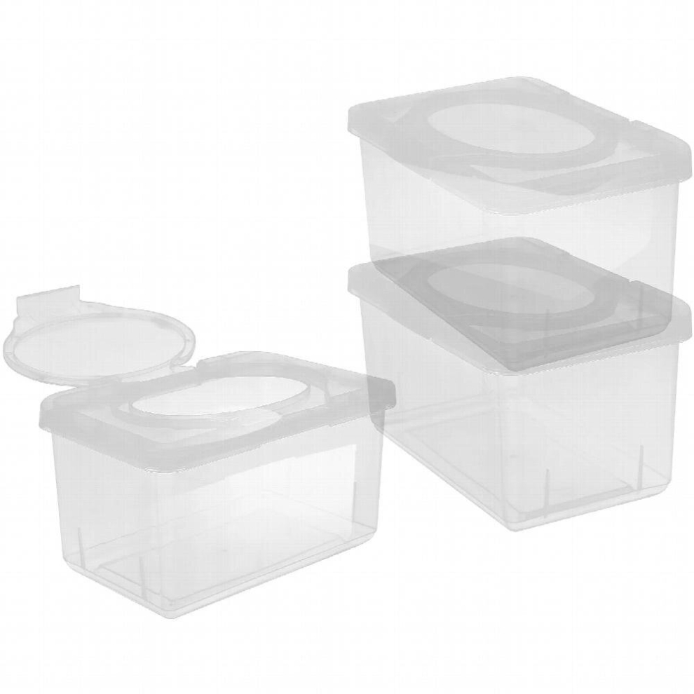 Wipes Baby Wipe Holder Dispenser Case Box Container Wet Flushable Infant Transparent Tissue Pouchthe Go Refillable Reusable Multicoloured