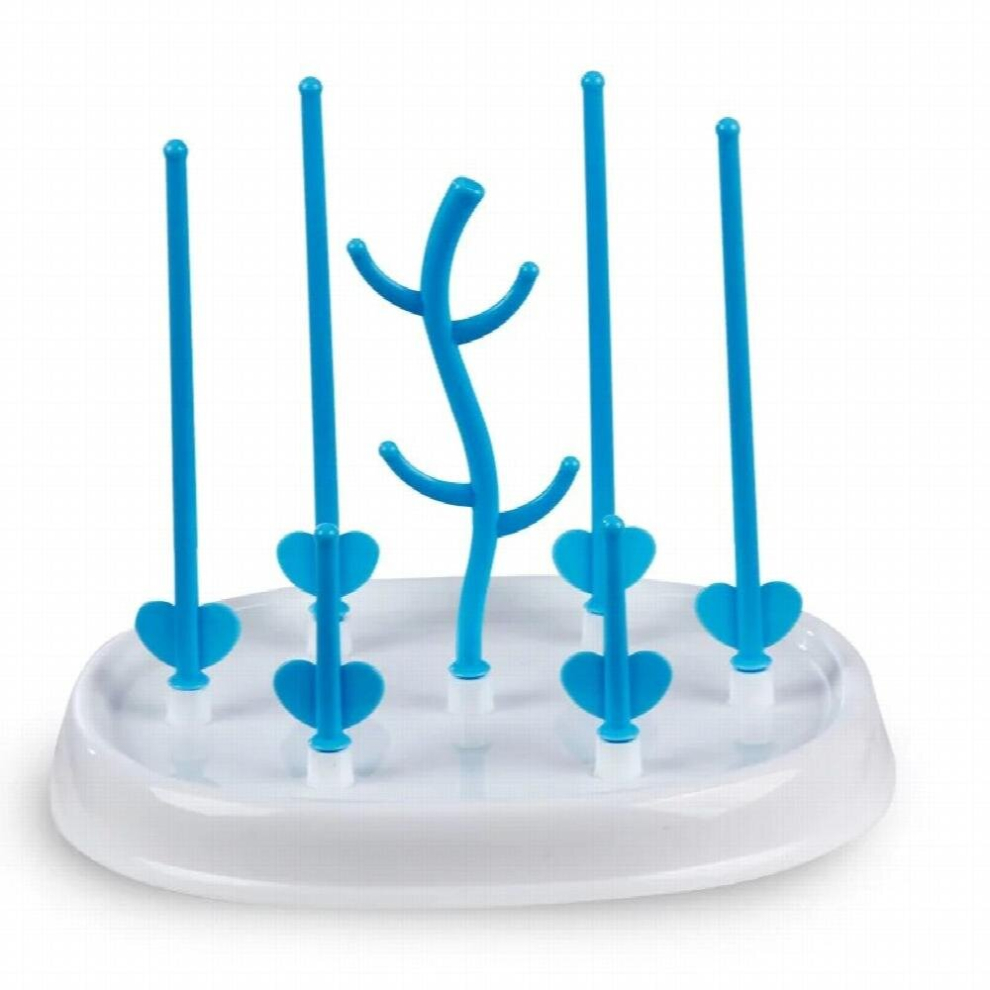Baby Bottle Dry Rack Pp Material Removable Bottle Rack Easy To Clean Dryer Drainer Storage Drying Rack Blue