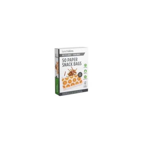 Lunchskins, Papier-Snackbeutel, Orange, 50 Beutel