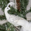 Simulation White Peacock Christmas Tree Decoration Natural Feather Pendant 5