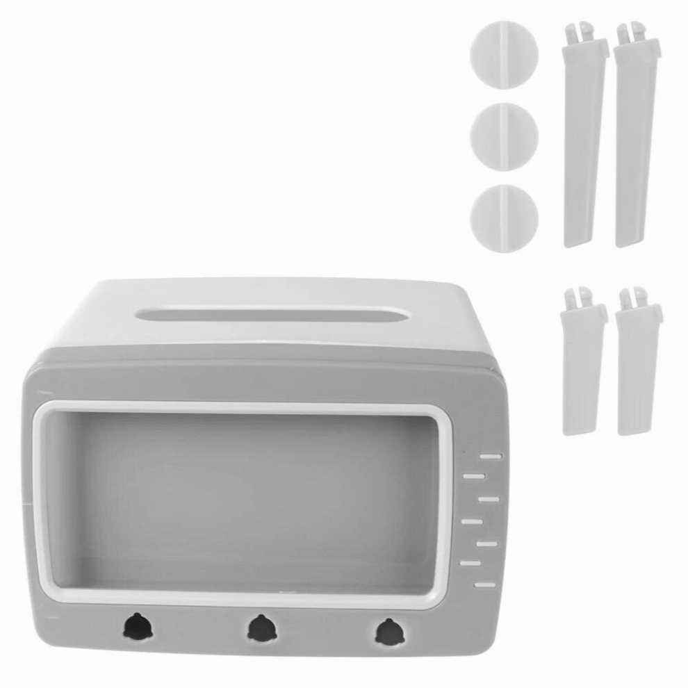 Creative Organizer with Mobile Phone Holder TV Tissue Box Desktop Paper Holder Dispenser Storage Napkin Case-image-OPC-PCS7FK8-NEW