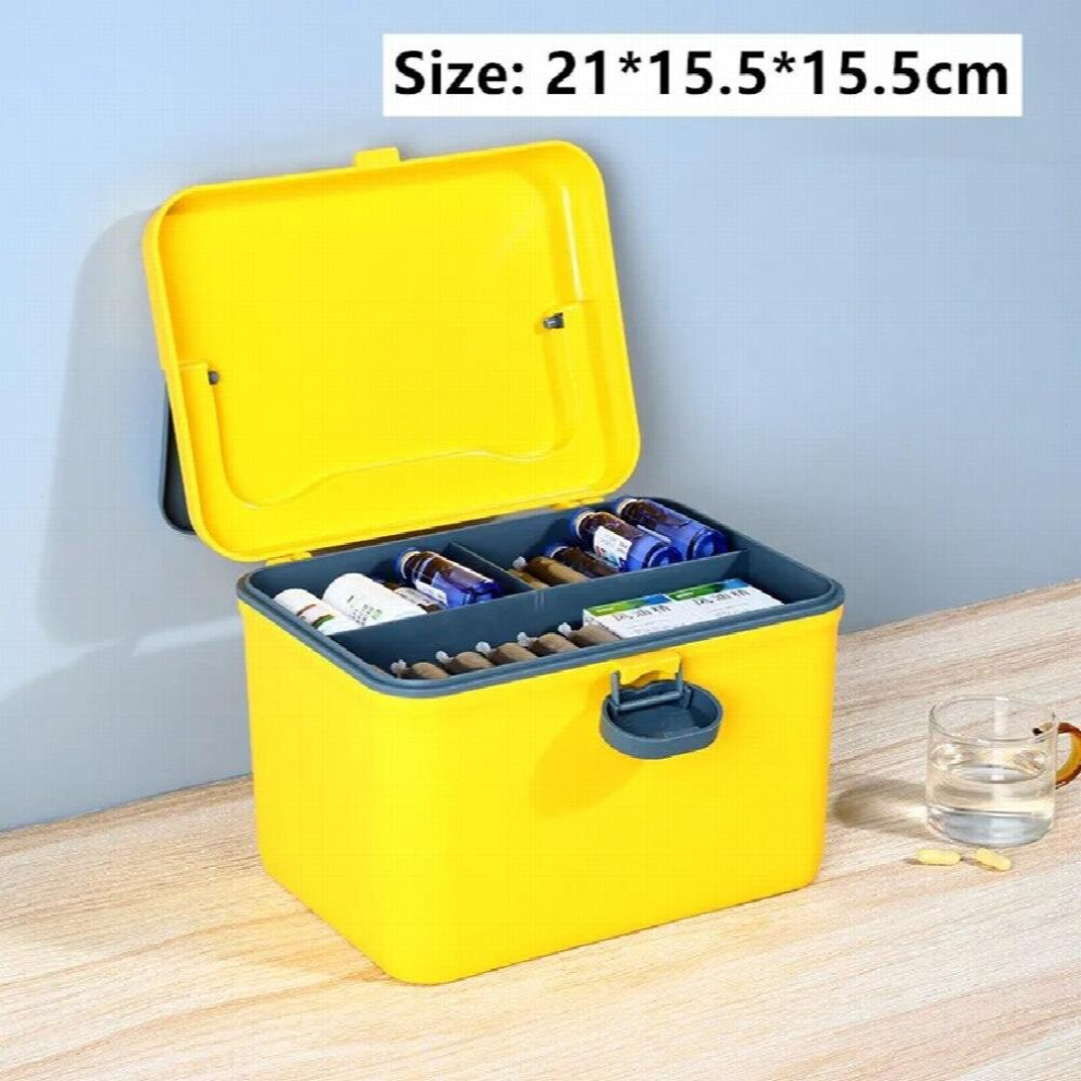 Multicoloured Portable First Aid Kit Box Container Medicine Pill Storage Box Family Emergency Kit Storage Organizer With Handle Medicine Chest