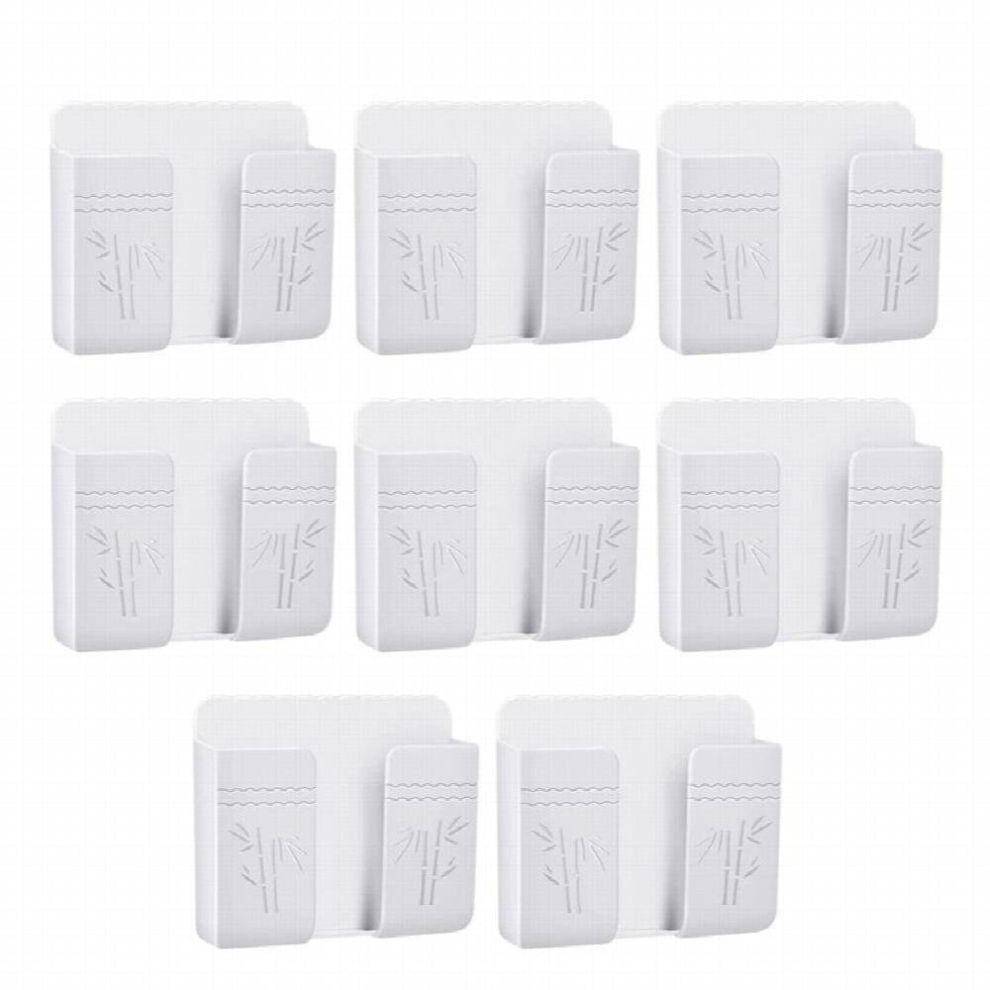 8 Pcs Wall Mount Mobile Phone Plug Holder Self-Adhesive Cell Phone Charging Brackets Holders For Bedside Wall Multicoloured 885667309235