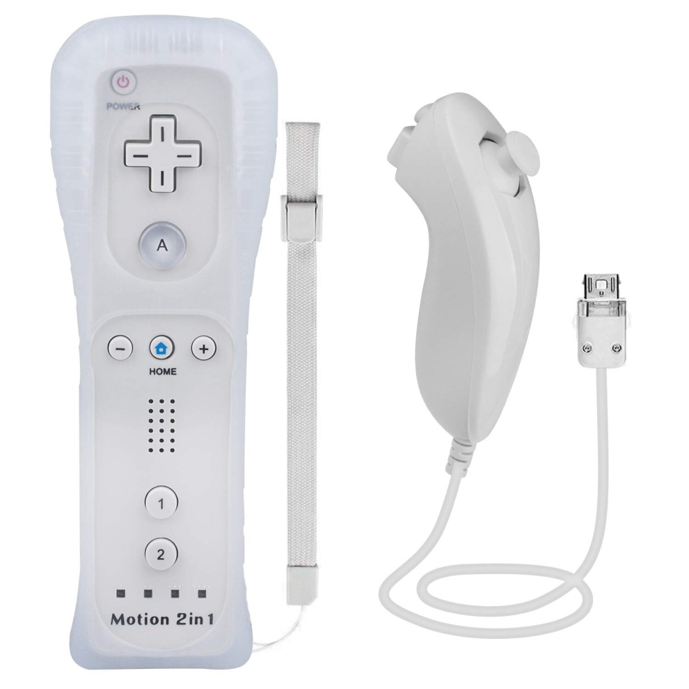 (White) Controller For Wii/Wii U Console With Motion Plus White 9069073377892