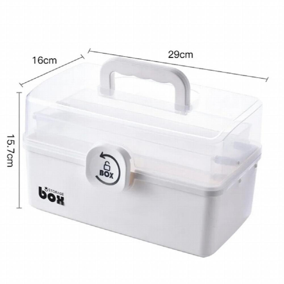Multicoloured Large Capacity Family Medicine Organizer Box Portable First Aid Kit Medicine Storage Container Family Emergency Kit Box