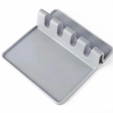 Silicone Spatula Stand Foldable Soft Pan Pot Cover Lid Rack Shelf Soup Spoon Rests Knives Fork Organizer Kitchen Accessories
