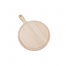 Pizza Paddle Board Natural Wood Burr Pizza Boards w/Handle Thicken Wood Cheese Bread Cutting Board for Kitchen