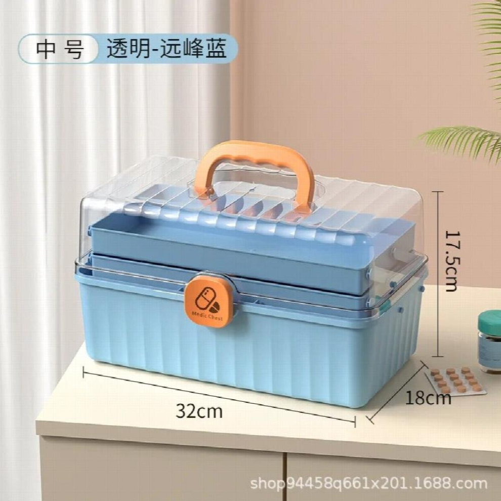 Multicoloured Medicine Box Family Pack Large Capacity Medicine Storage Box Family Small First Aid Box Storage Box Medical Box