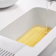 Microwave Pasta Cooker With Strainer Heat Resistant Pasta Boat Steamer Spaghetti Noodle Cooking Box Gadgets Kitchen Accessories