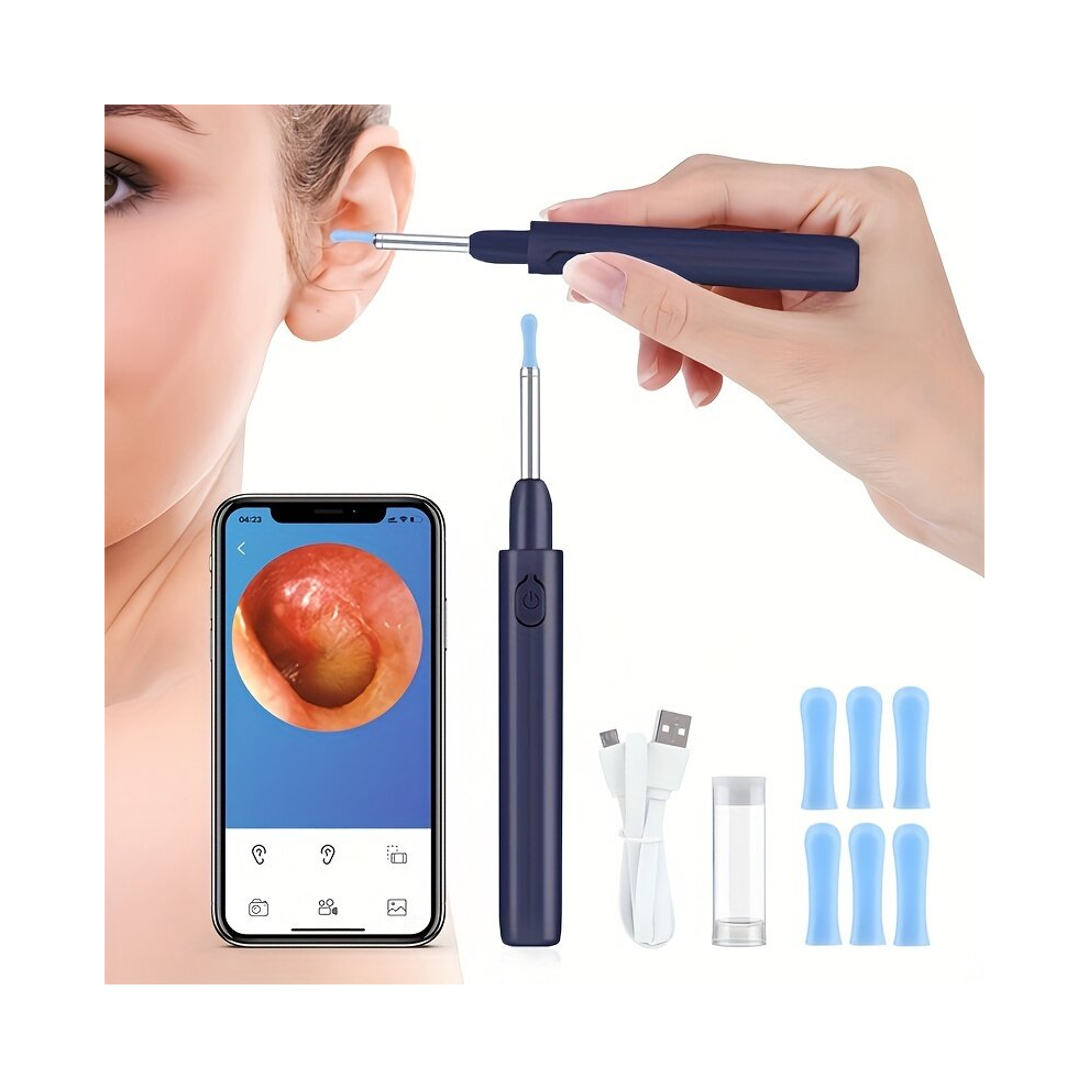 (White) Ear Cleaner Built-in Wifi with Hd Camera