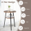 Costway 2-Tier Round Bedside Table Wooden Sofa End w/Storage Shelf Accent Table 6