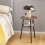 Costway 2-Tier Round Bedside Table Wooden Sofa End w/Storage Shelf Accent Table 3