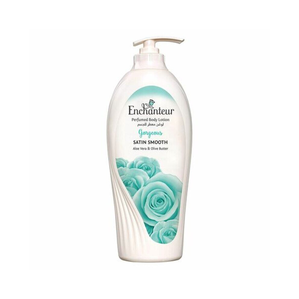 White Enchanteur Satin Smooth Moisturising Aloe Vera And Olive Butter Body Lotion 500Ml