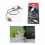 Mini USB Fan Portable Gadgets Flexible Gooseneck LED Clock Laptop Notebook Real Time Display Durable Adjustable 6