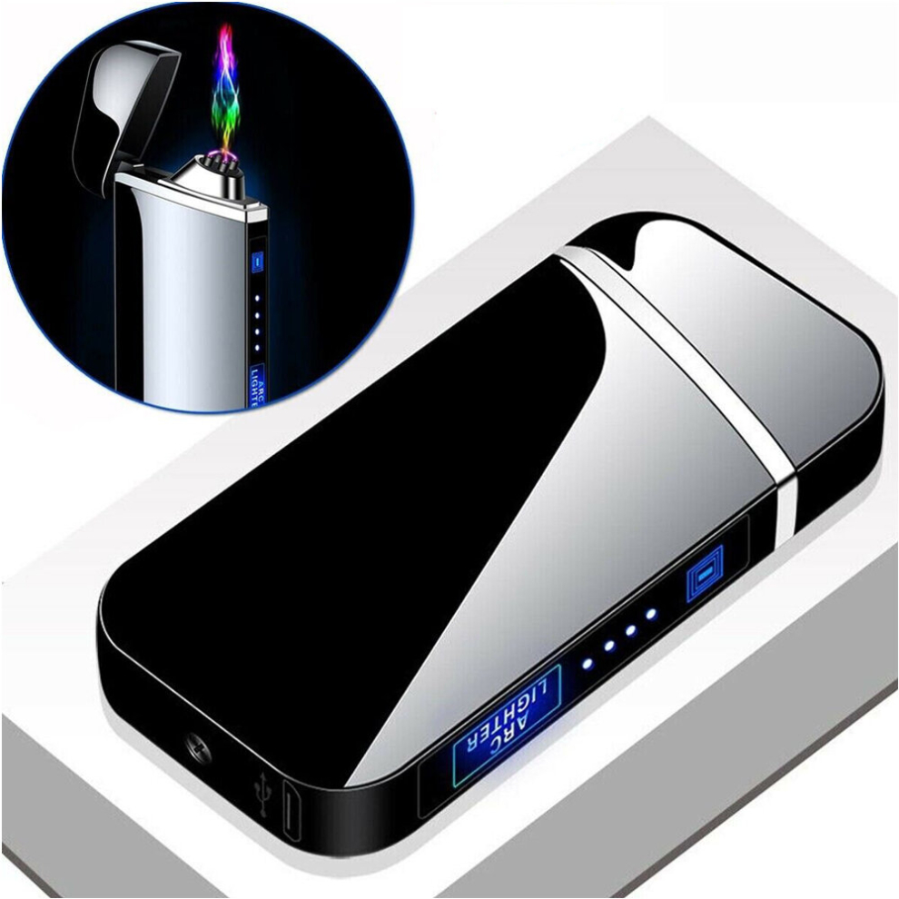 Plasma Double Arc Electric Lighter Cigarette Lighter USB Rechargeable