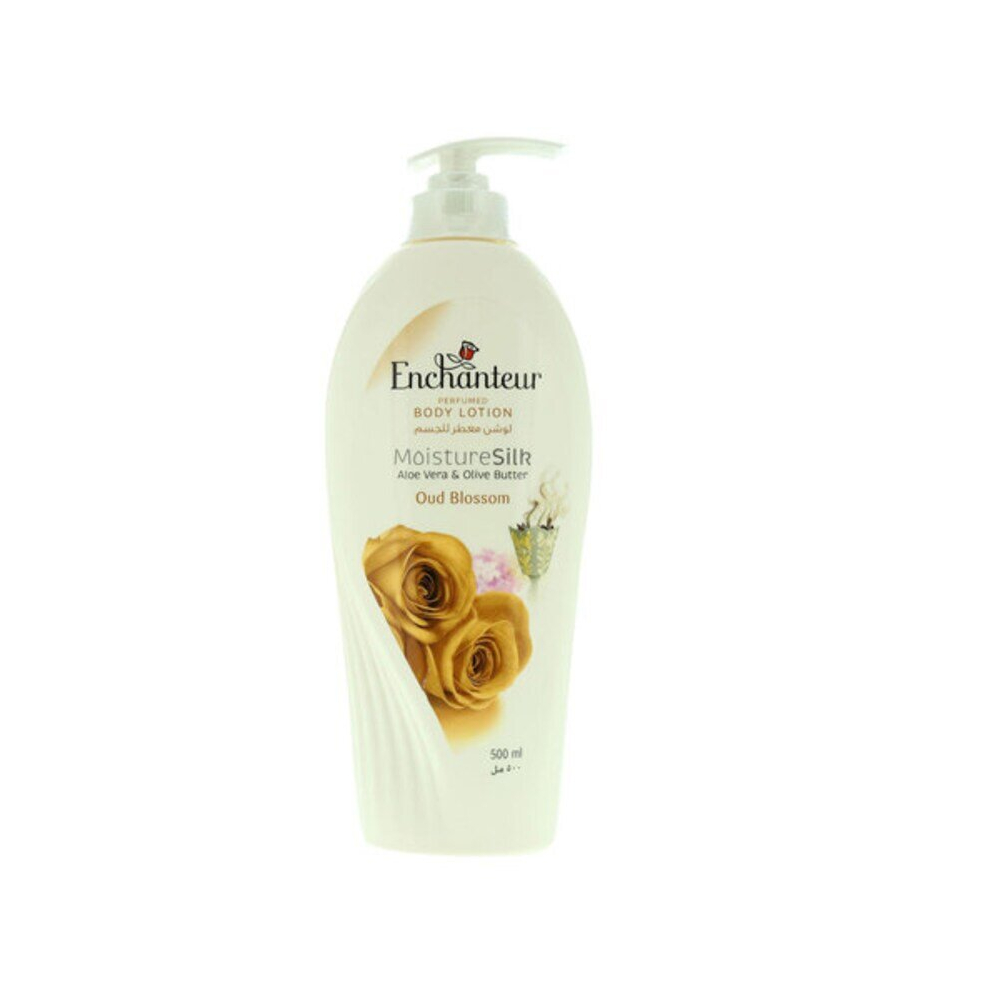 Enchanteur Nourishing Moisture Silk Oud Blossom Perfumed Body Lotion For All Skin Types 500ml