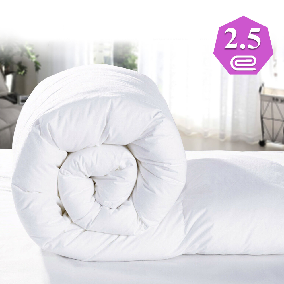 (Single Duvet Tog, 2.5 Tog) Down Duvets & Quilts Tog Winter Warm Soft & Comfortable Luxurious Sleep Single Double King Super King Size Quilt Hypoaller