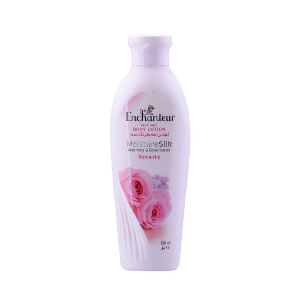 Enchanteur Hydrating  Moisture Silk Romantic Perfumed Body Lotion White  For All Skin Types250m