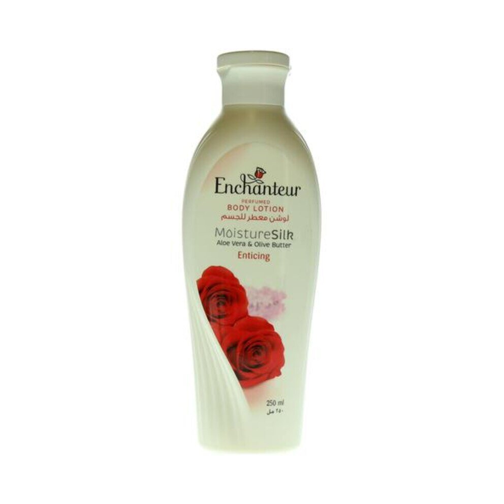 Enchanteur Nourishing  Moisture Silk Enticing Perfumed Body Lotion White For All Skin Types 250ml