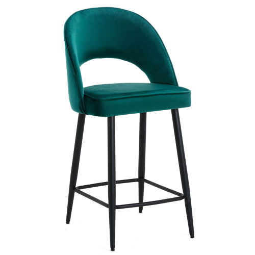 Chelsea Velvet Sage Green Kitchen Bar Stool on OnBuy