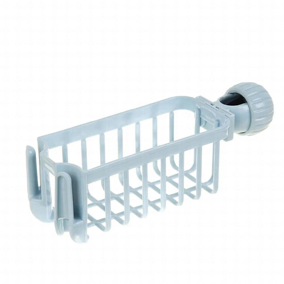 Kitchen Sink Faucet Sponge Soap Cloth Drain Rack Storage Organizer Holder Shelf Hanging Punch Faucet Storage Rack Accessories 885667348807