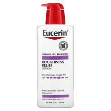 Eucerin, Roughness Relief Lotion, Fragrance Free,Moisturiser for Soft Smooth Skin 16.9 fl oz (500 ml)