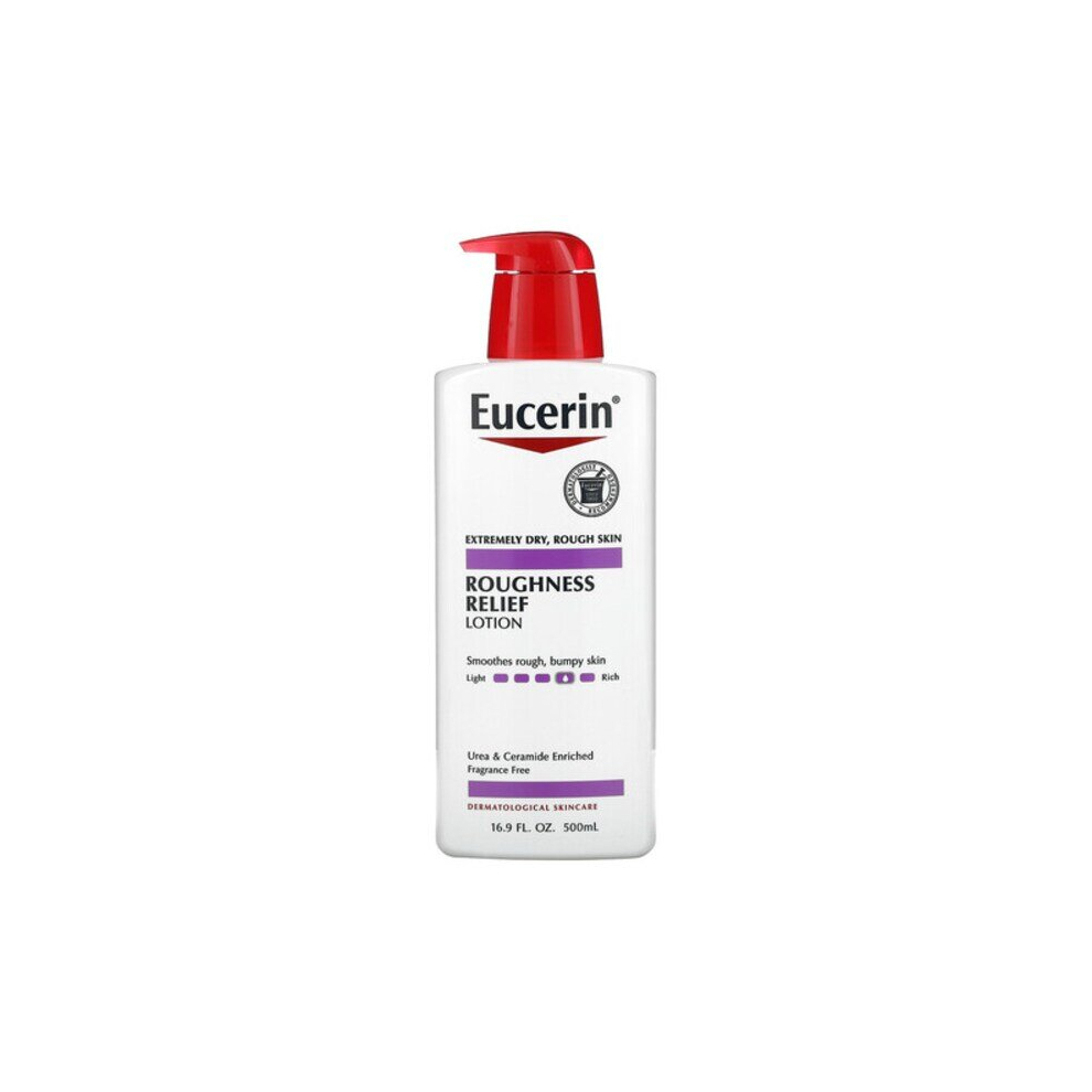 Eucerin , Roughness Relief Lotion, Fragrance Free,Moisturiser For Soft Smooth Skin 16.9 Fl Oz (500 Ml)