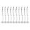 10X Wall Mount Waved Waterfall Hanger Rack 7 Beads Garment Display Hooks 1