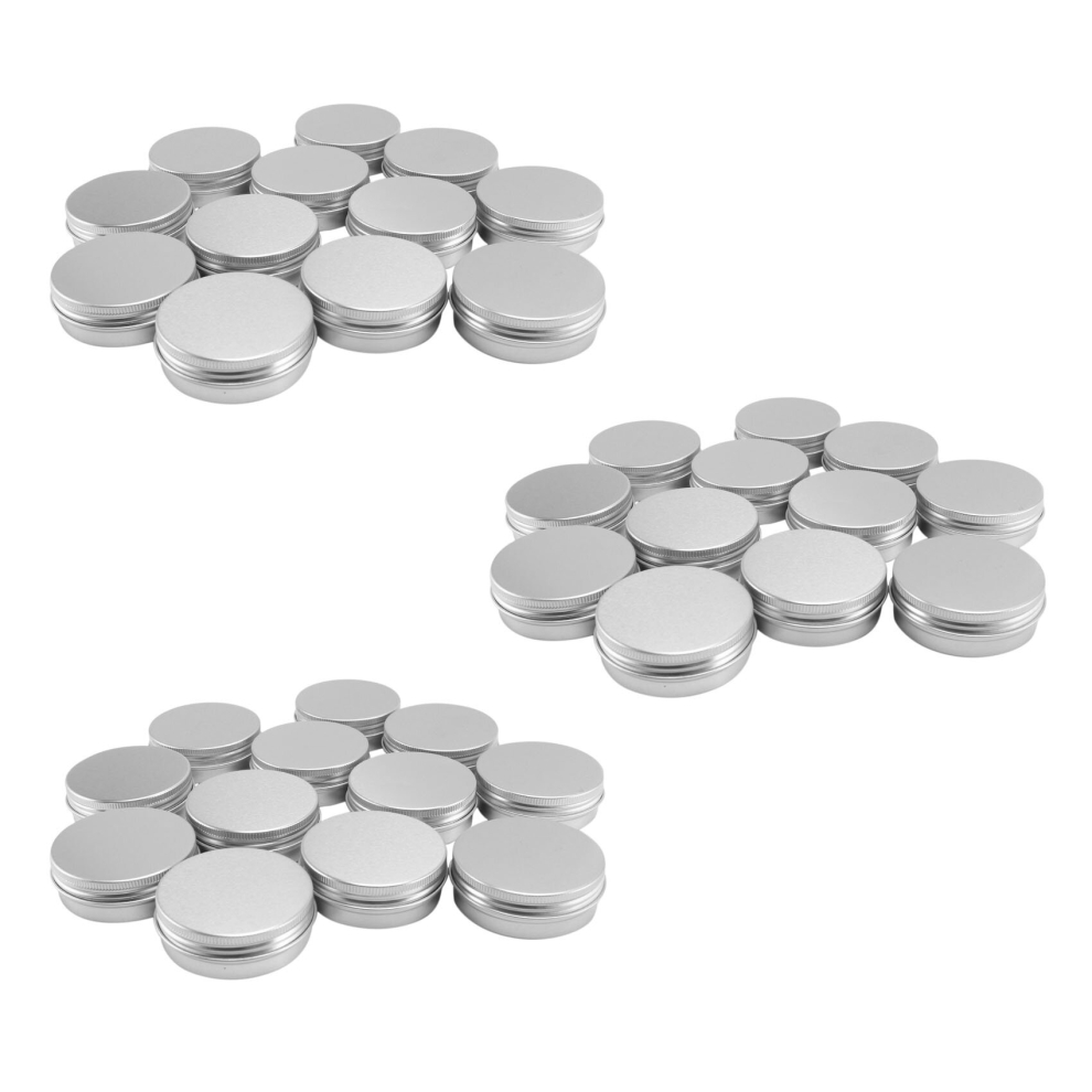 36 x 50Ml Aluminium Make Up Pots 50Ml Capacity Empty Small Cosmetic/Candle/ Tins Jars