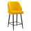 Mayfair Velvet Mustard Kitchen Bar Stool 1