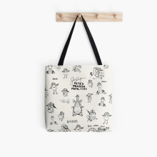 Tote Bags Pete's Dragon Sketches Grocery for School Library Gym