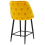 Mayfair Velvet Mustard Kitchen Bar Stool 8