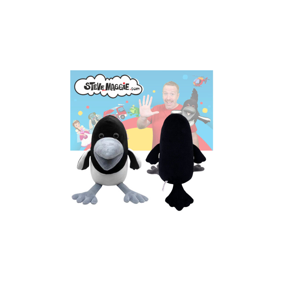 22CM Steve and Maggie Plush Figure Toy Black Bird Crow Stuffed Animal Doll