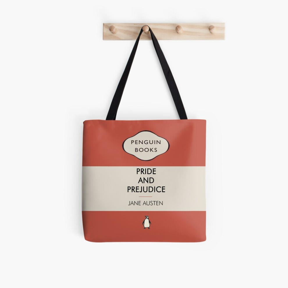 Tote Bags Penguin Books Pride and Prejudice Jane austen Grocery for School Library Gym