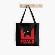 Tote Bags Funny Gift Black Cat Foals Gifts For Fan Grocery for School Library Gym