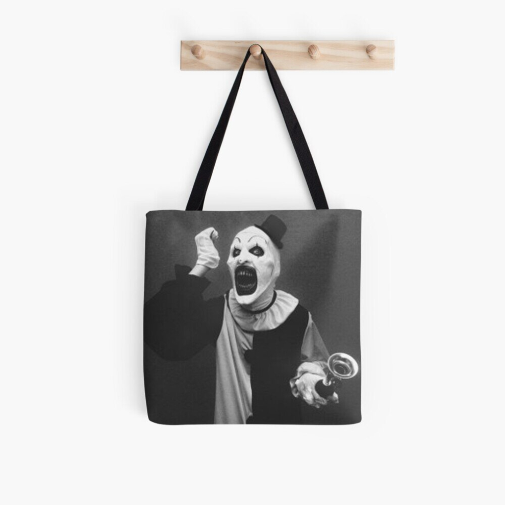 Bearlad Tote Bags Terrifier Art The Clown Horror Grocery For School Library Gym