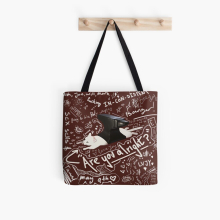 Funny & Cute Reusable Tote Bag – Double-Sided Prints, 16.3x17.3 inches, Eco-Friendly Polyester for School, Gym & Grocery