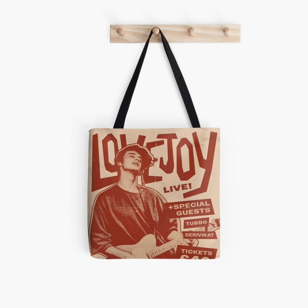 Tote Bags 90s Lovejoy Concert Poster Grocery for School Library Gym