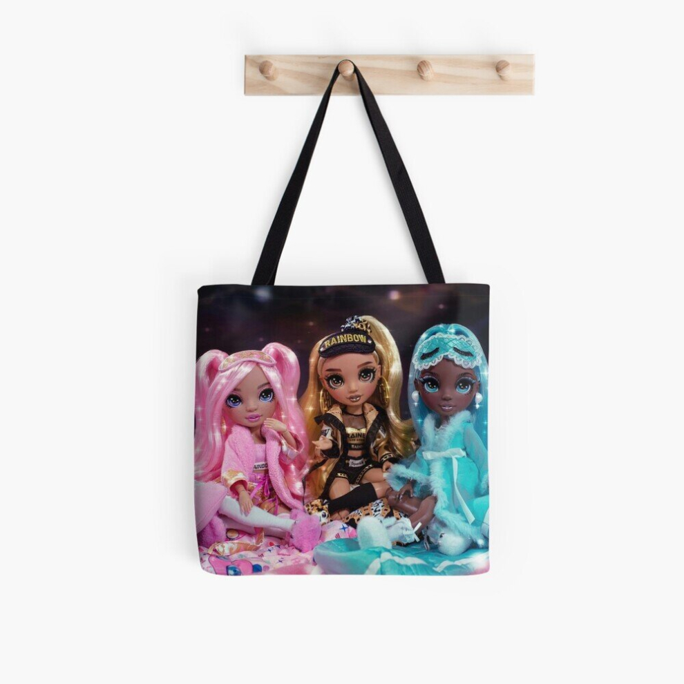 Tote Bags Rainbow High Slumber Party dolls Grocery for School Library Gym