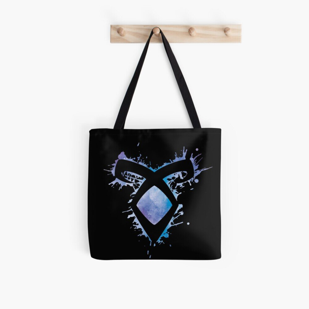 Bearlad Unisex Tote Bags Shadowhunters Rune Angelic Power Rune Voids And Outline Splashes Clary, Alec, Izzy, Jace, Magnus Grocery For School Library Gym