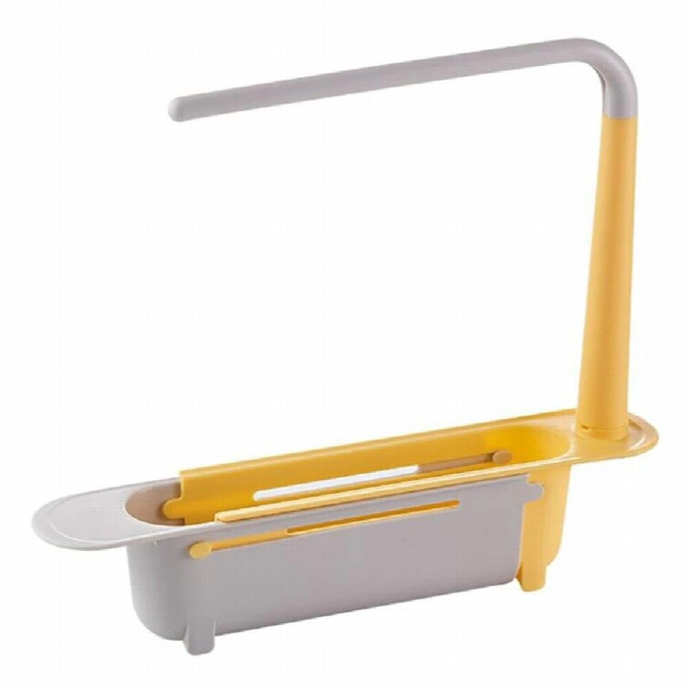 Net Red Telescopic Sink Shelf Kitchen Sinks Organizer Soap Towel Sponge Holder Drain Rack Storage Basket Gadgets Accessories 885667357618