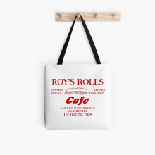 Roy's Rolls Tote Bag! Funny, Cute & Double-Sided Reusable Tote for Grocery, School, Gym & Library (100% Polyester)
